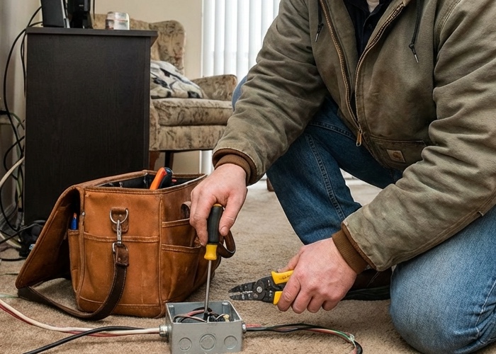 hodinový manžel instalace svítídel Prachaticko